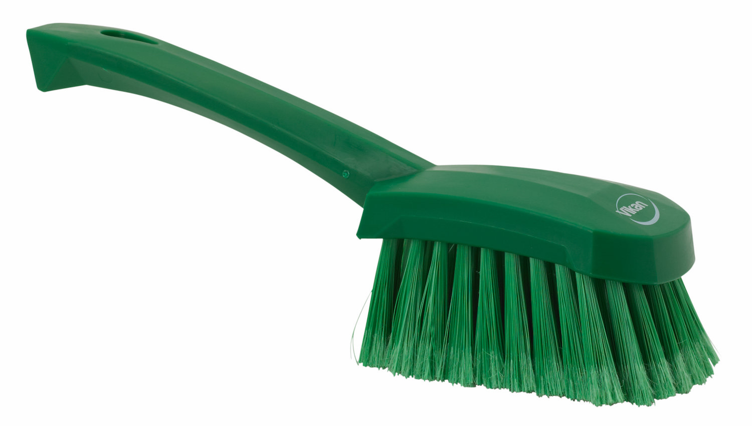 Washing Brush w/short Handle, 270 mm, Soft/split, Green