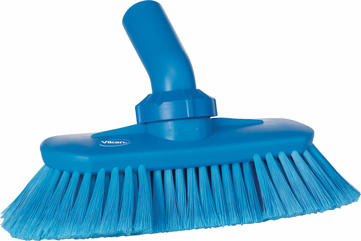 Washing Brush w/Angle adjustment, waterfed, 240 mm, Soft/split, Blue