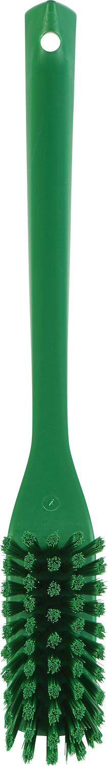 Narrow Cleaning Brush with Long Handle, 420 mm, Hard, Green