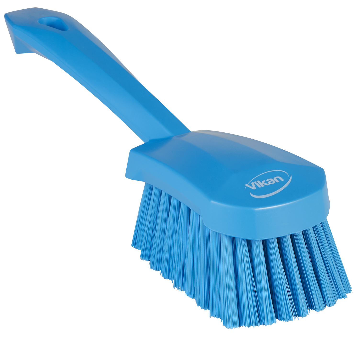 Vikan Washing Brush w/short Handle, 270 mm, Soft, Blue