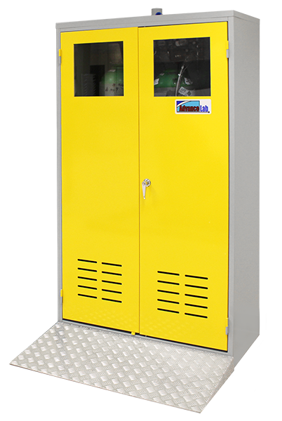Advancelab Gas Cylinder Cabinet, (mm) 1500 x 500 x 1800, 4 cylinders