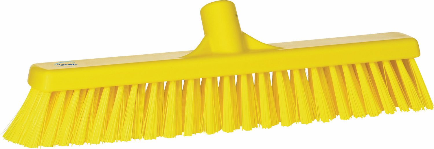 Broom, 410 mm, Soft/hard, Yellow