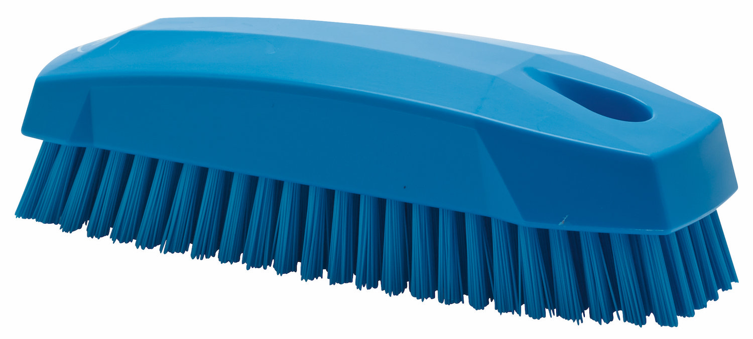 Vikan Hand Brush S / Nailbrush, 130 mm, Hard, Blue