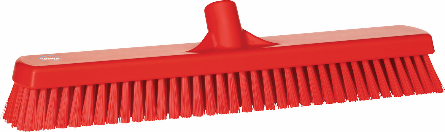 Wall-/Floor Washing Brush, 470 mm, Hard, Red