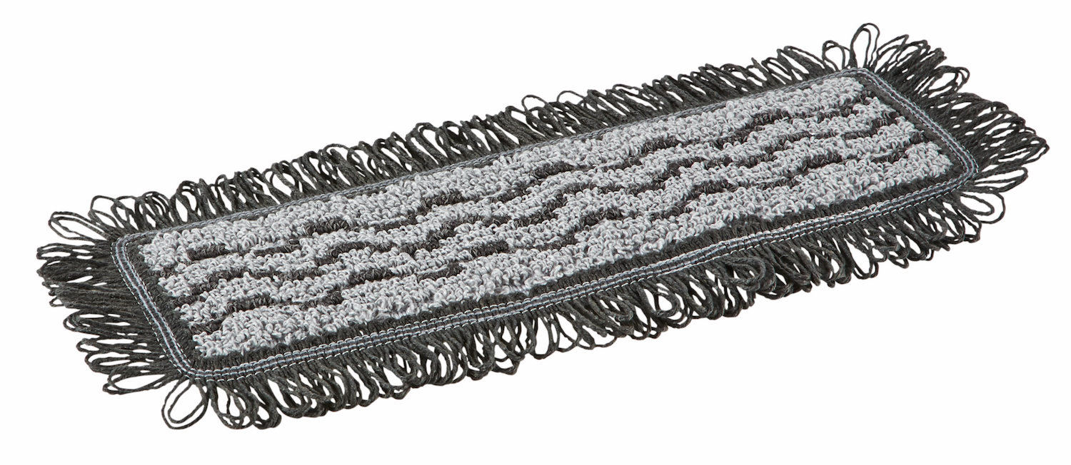Vikan Damp 42 dark microfiber mop, Hook & loop, 25 cm, Grey