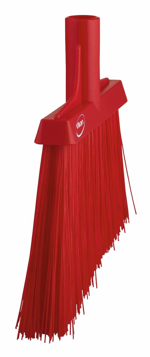 Broom, Angle Cut, 290 mm, Very hard, Red