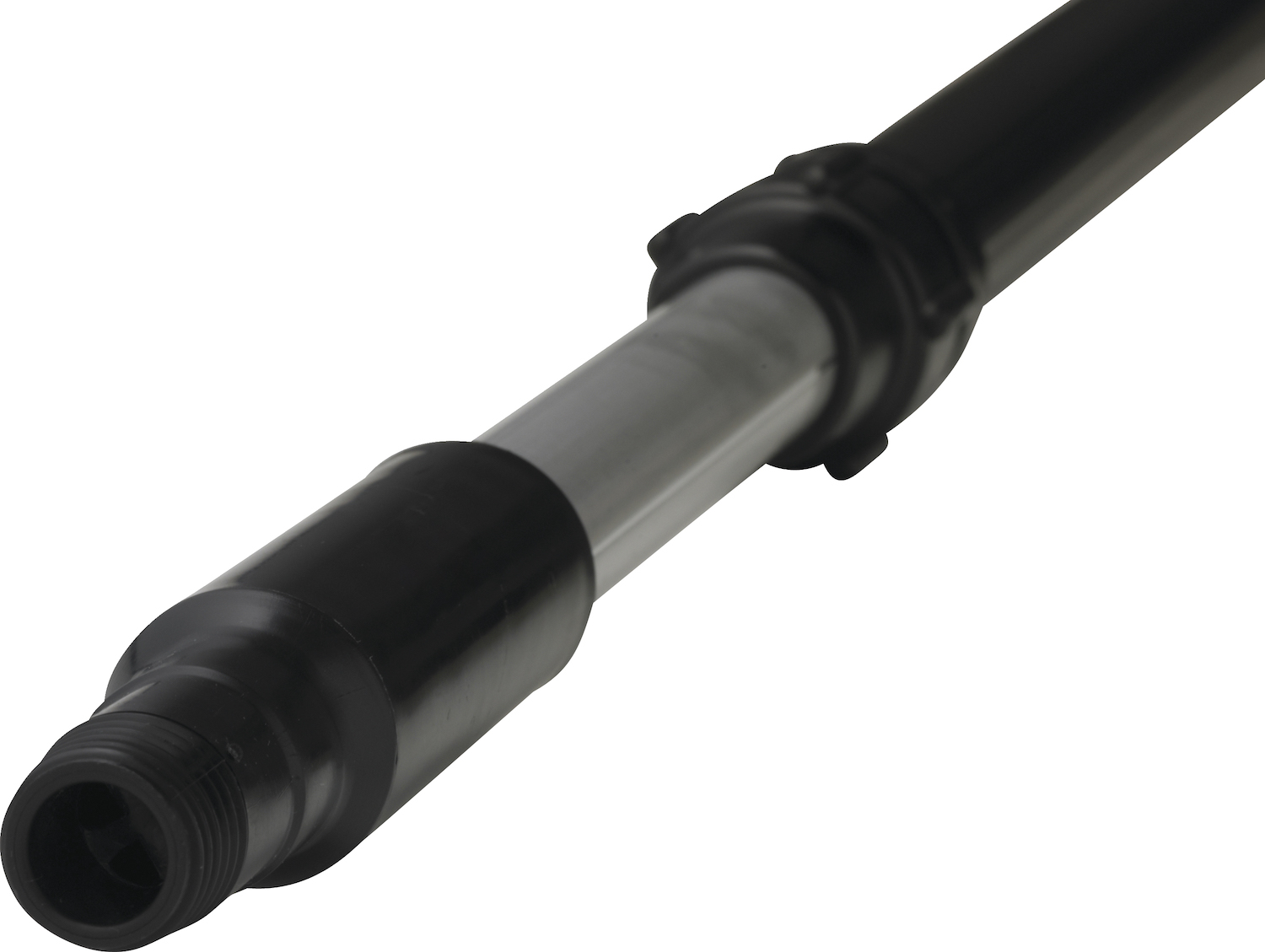 Vikan Aluminium Telescopic Handle, waterfed, w/Click Coupling (C), 1060 - 1600 mm, Ø32 mm, Black