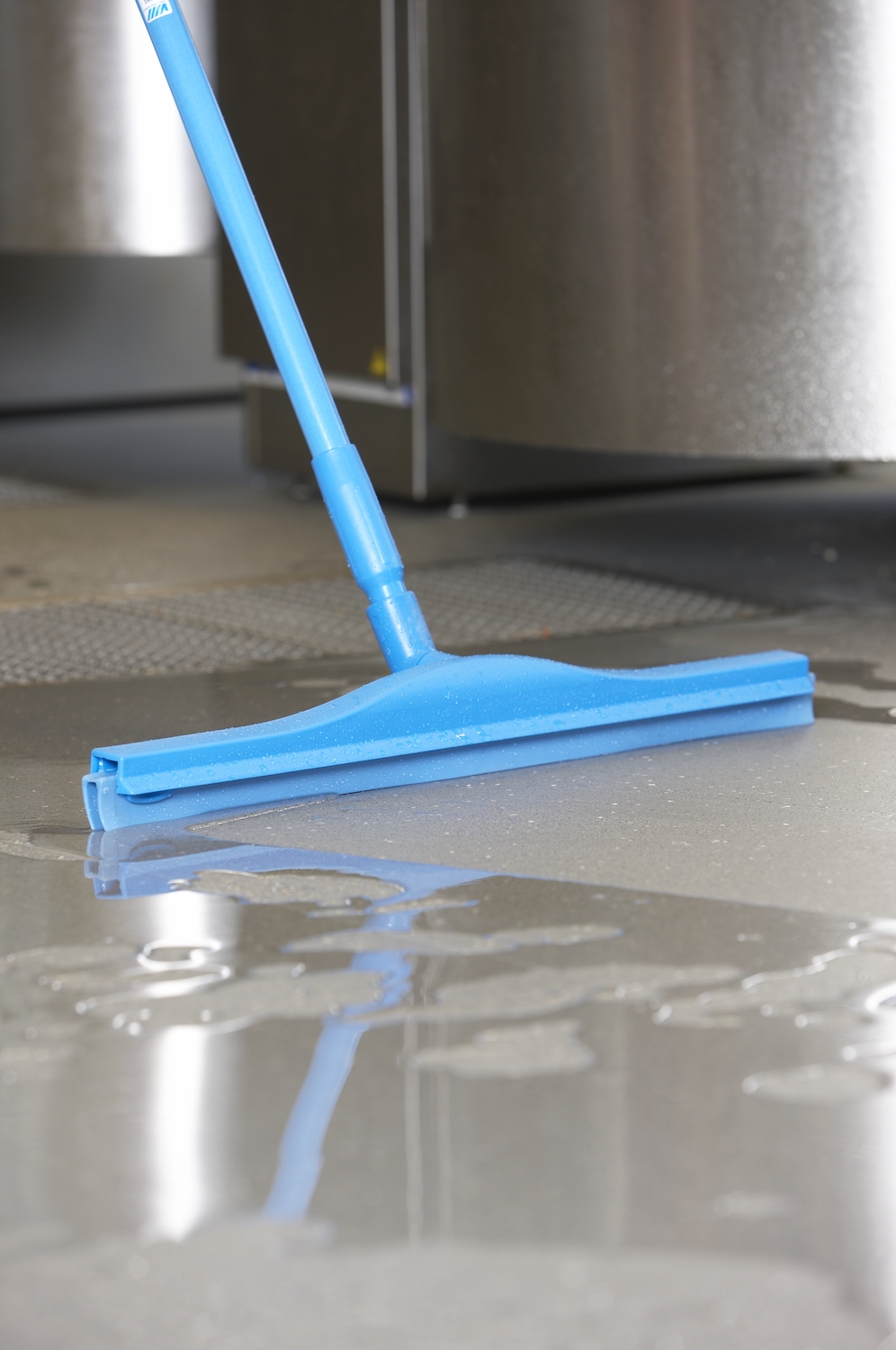 Hygienic Floor Squeegee w/replacement cassette, 605 mm, , Blue