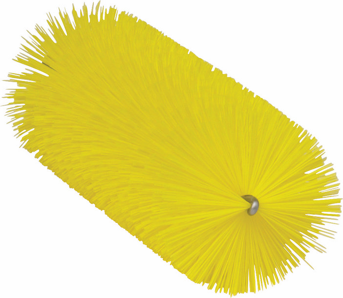 Tube Brush f/flexible handle 53515 or 53525, Ø60 mm, 200 mm, Medium, Yellow