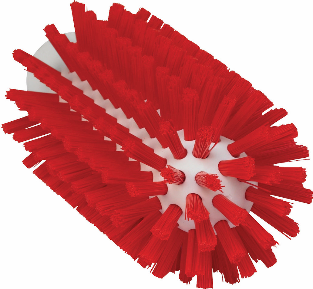 Pipe Cleaning Brush f/handle, Ø63 mm, 145 mm, Hard, Red