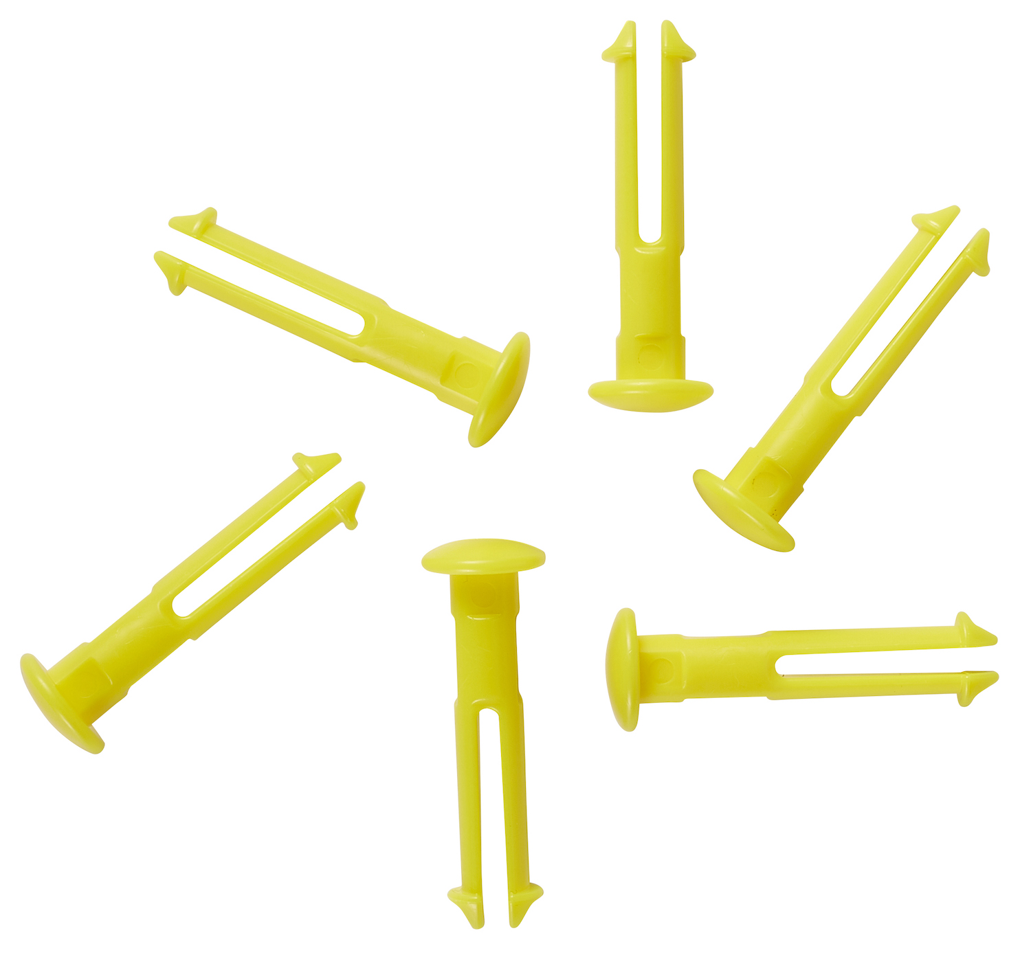 Vikan 6 spare part pins for 1011x & 1013x, Yellow