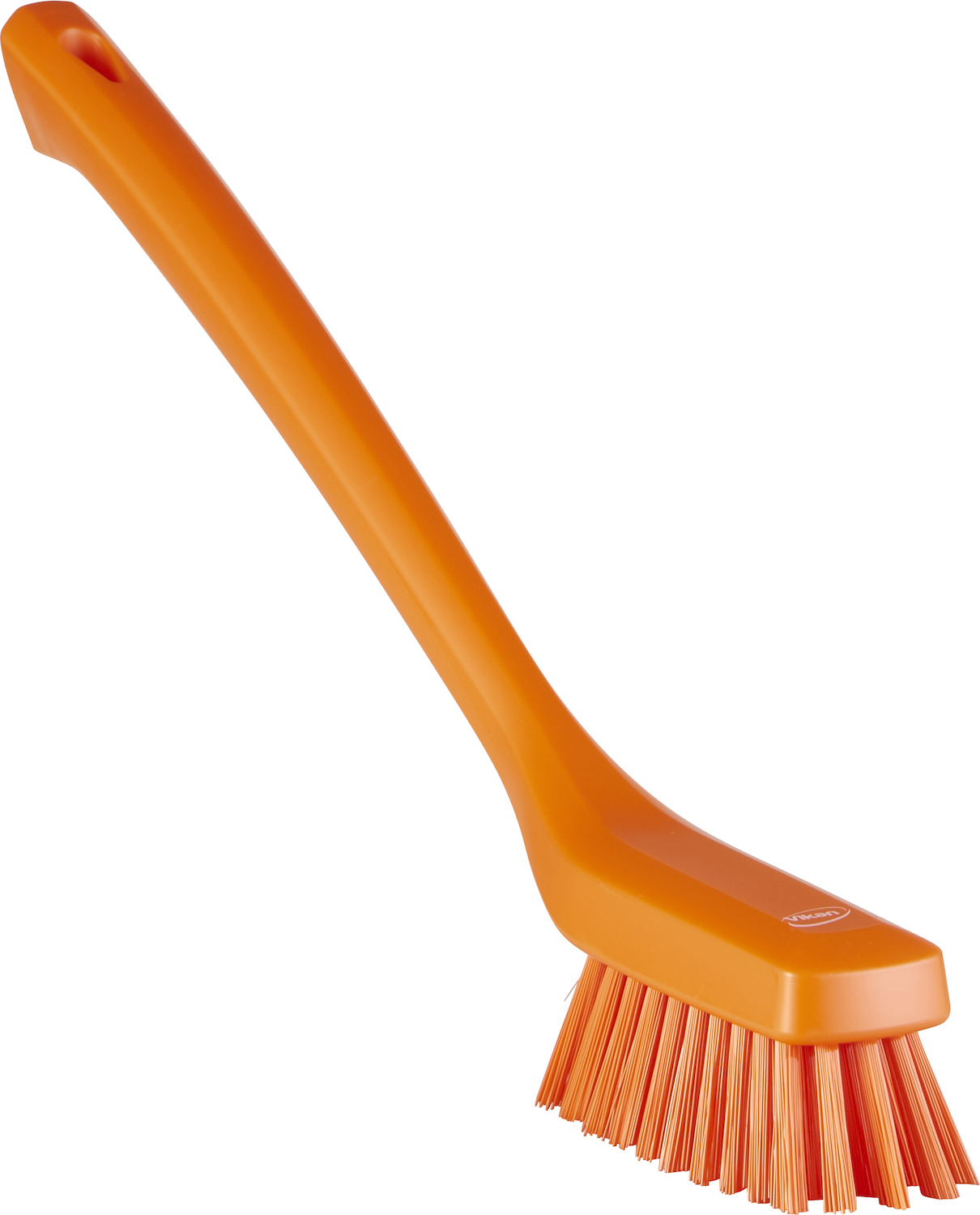 Narrow Cleaning Brush with Long Handle, 420 mm, Hard, Orange