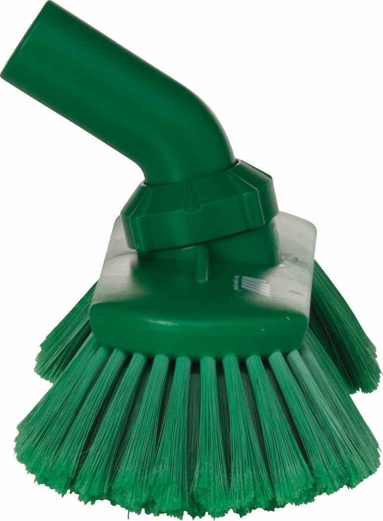 Washing Brush w/Angle adjustment, waterfed, 240 mm, Soft/split, Green