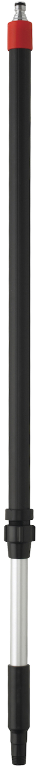 Vikan Aluminium Telescopic Handle, waterfed, w/Click Coupling (C), 1060 - 1600 mm, Ø32 mm, Black