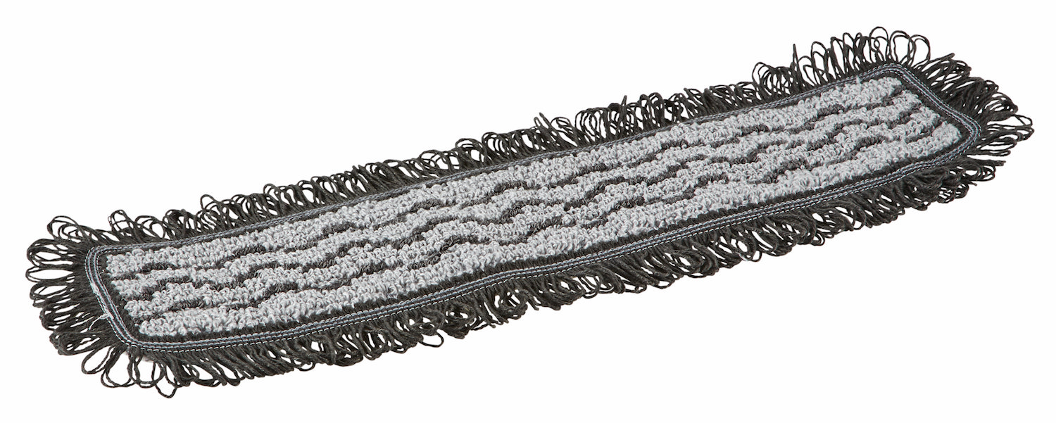 Vikan Damp 42 dark microfiber mop, Hook & loop, 40 cm, Grey