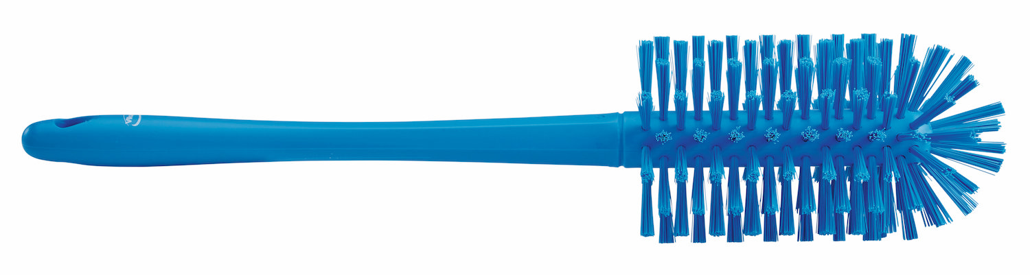 Pipe Brush w/handle, one piece, Ø90 mm, 430 mm, Medium/hard, Blue