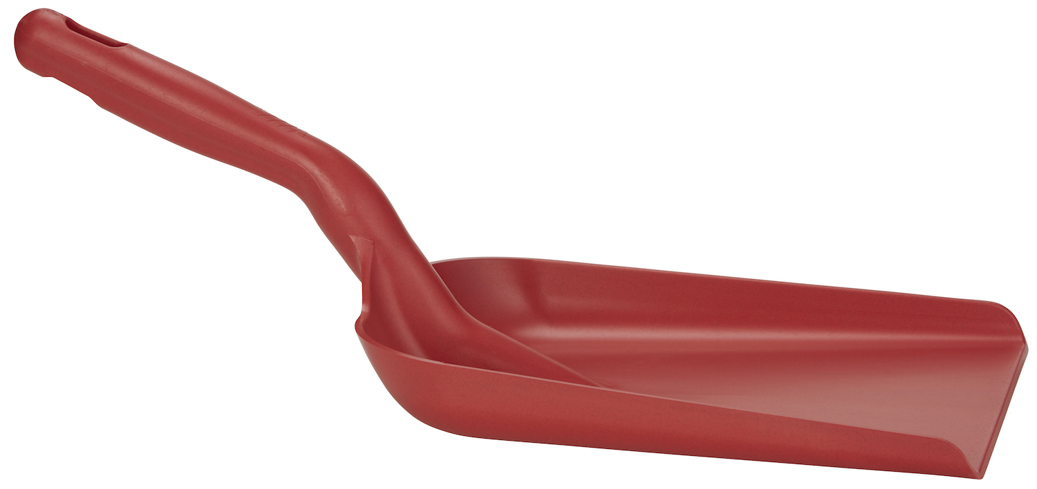 Vikan Hand shovel, Metal Detectable, 327 x 271 x 50 mm, 550 mm, Red