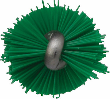 Tube Brush f/flexible handle 53515 or 53525, Ø12 mm, 200 mm, Medium, Green