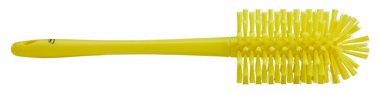 Pipe Brush w/handle, one piece, Ø90 mm, 430 mm, Medium/hard, Yellow