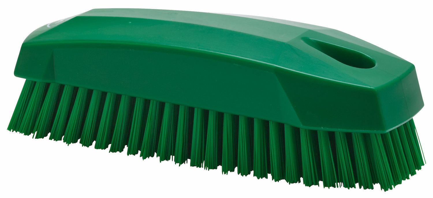 Vikan Hand Brush S / Nailbrush, 130 mm, Hard, Green