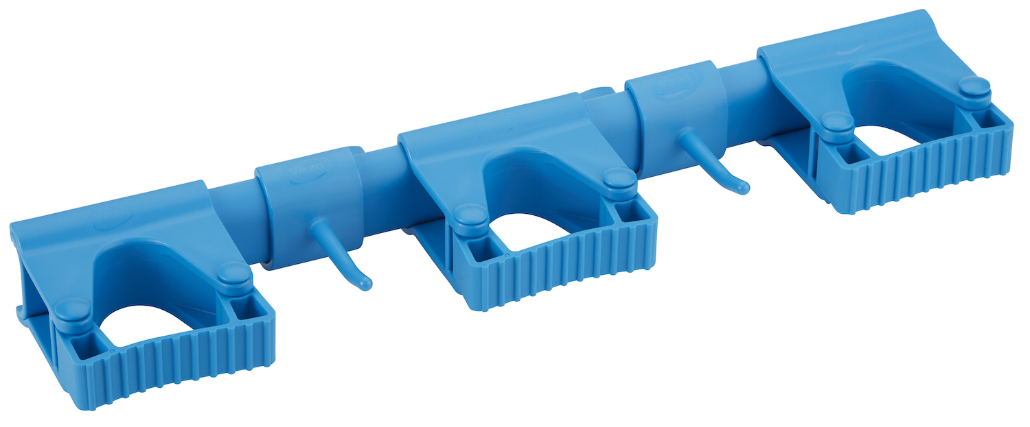 Vikan Hygienic Hi-Flex Wall Bracket System, 420 mm, Blue
