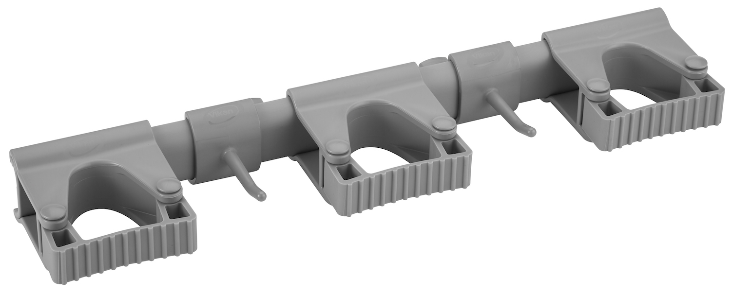 Vikan Hygienic Hi-Flex Wall Bracket System, 420 mm, Grey