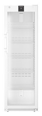 Liebherr SRFvh 4011 laboratory refridgerator, 3 °C ... +16 °C, 297 L, fan-assisted cooling, plastic inner liner, glass door