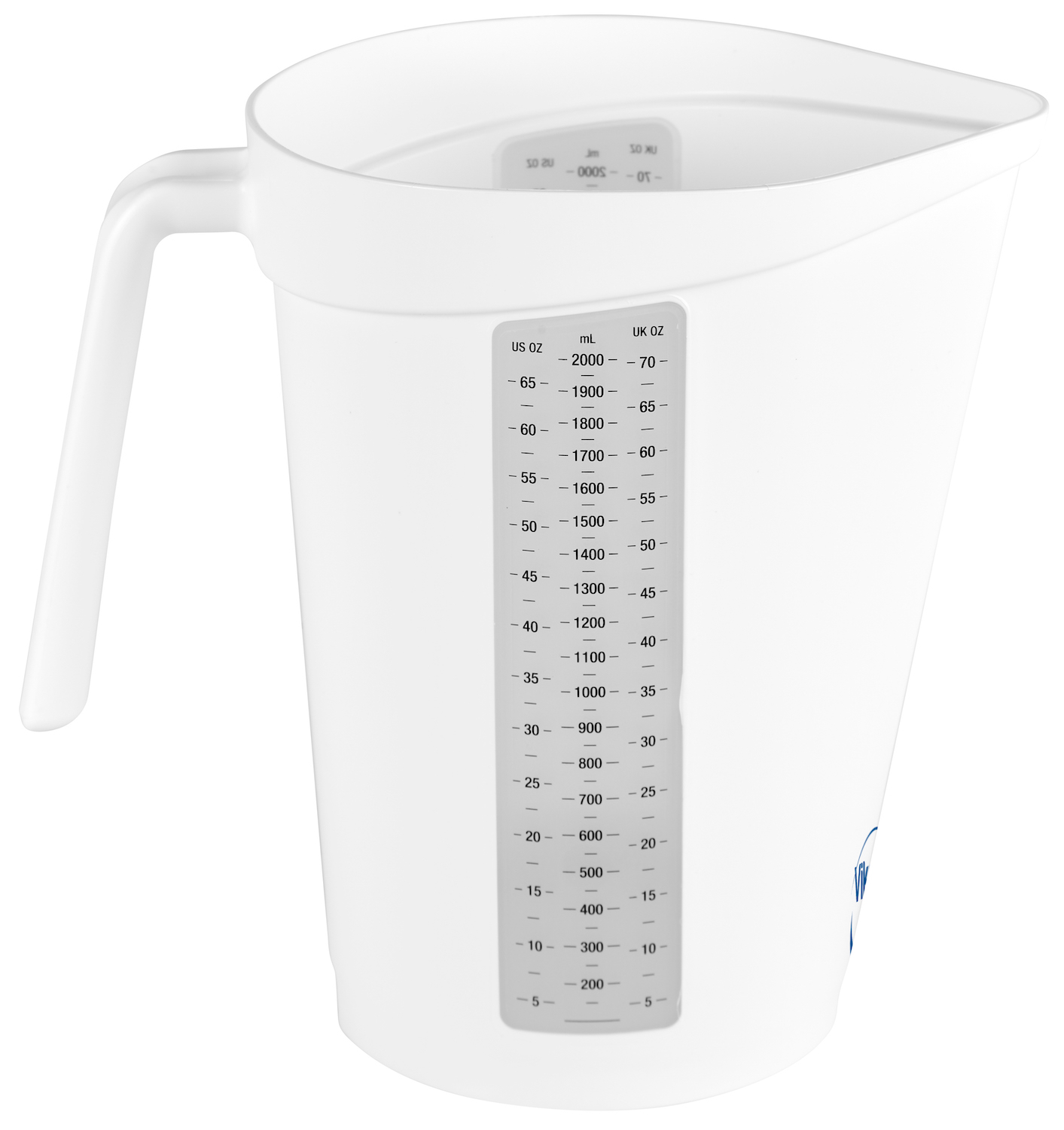 Measuring jug, 2 litre, , White