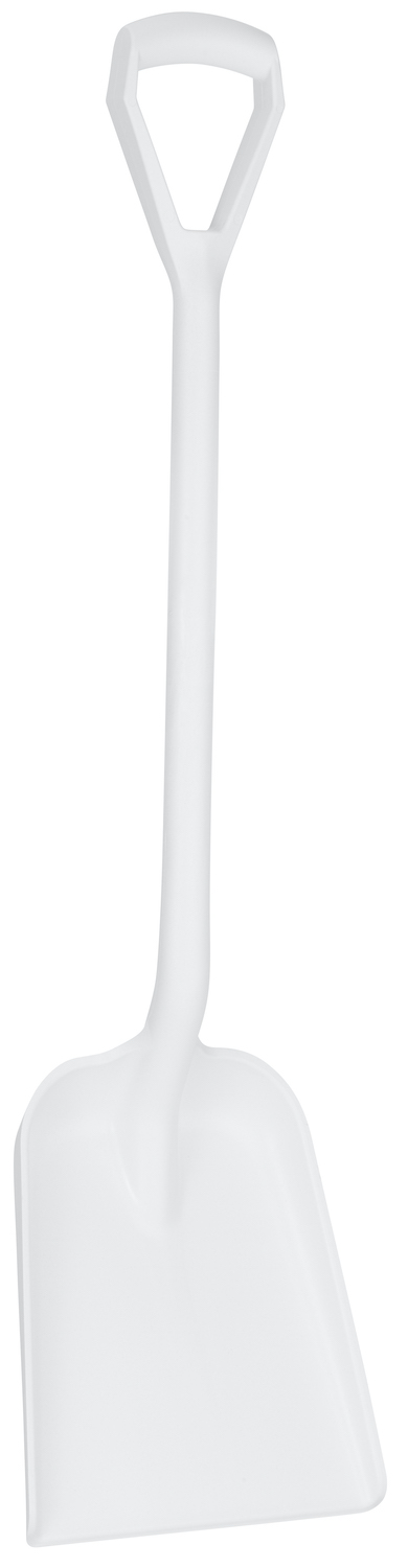 Vikan Shovel, Metal Detectable, D Grip, 327 x 271 x 50 mm, 1040 mm, White