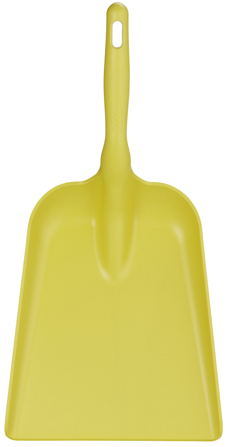 Vikan Hand shovel, Metal Detectable, 327 x 271 x 50 mm, 550 mm, Yellow