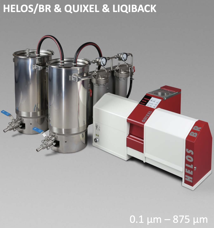 Sympatec HELOS BR, 0.1 - 875 µm, laser diffraction sensor