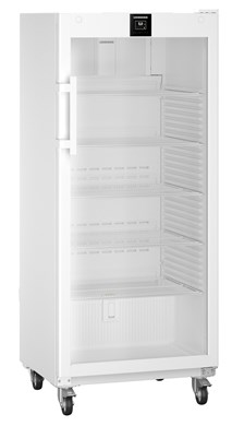 Liebherr HMFvh 5511 pharmaceutical refridgerator, +5 °C, 435 L, fan-assisted cooling, compliant with DIN 13277, glass door