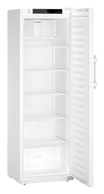 Liebherr SRFvg 4001 laboratory refridgerator, +3 °C to +16 °C, 394 L, (mm) 597 x 654 x 1884, fan-assisted cooling, plastic inner liner, steel door