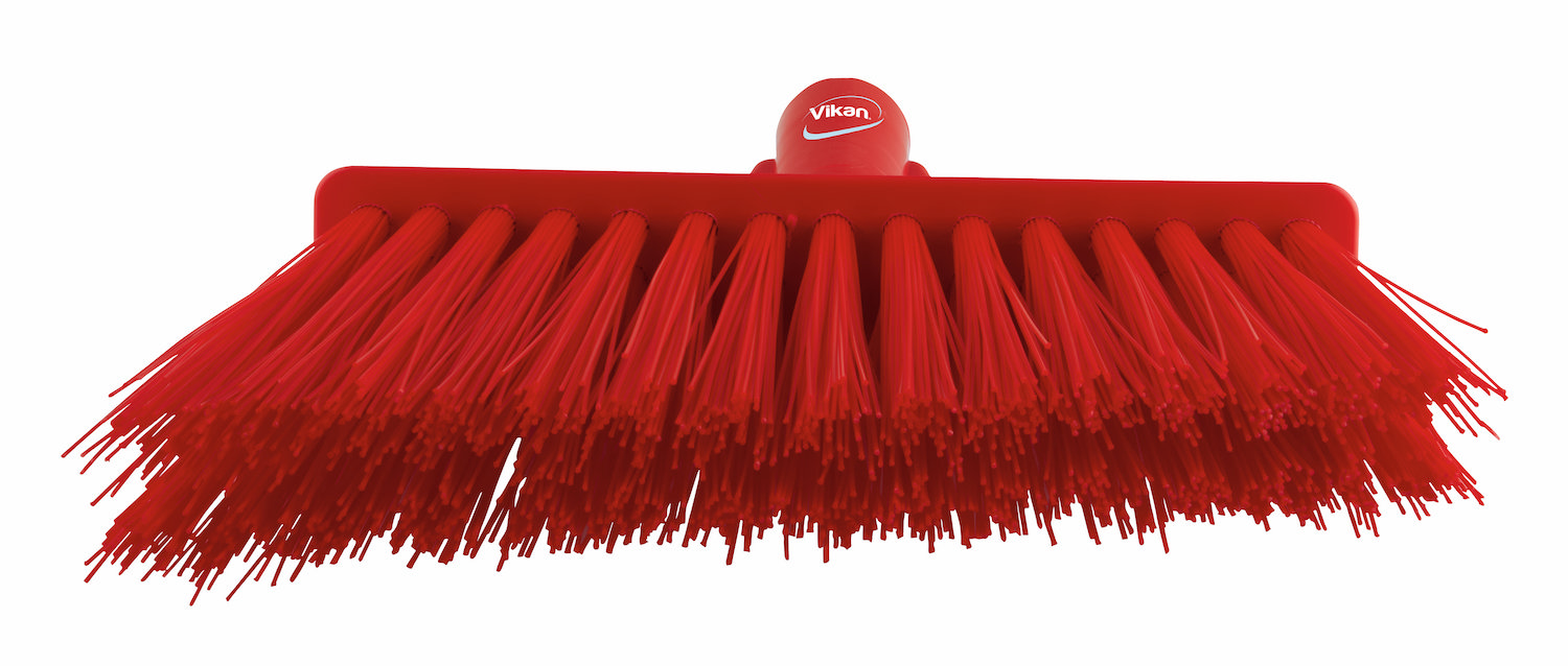 Broom, Angle Cut, 290 mm, Very hard, Red