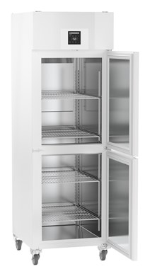 Liebherr LGPv 6527 laboratory freezer, −9 °C ... −35 °C, 429 L, Comfort electronic controller, stainless steel inner liner, steel door