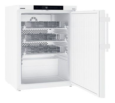 Liebherr MKUv 1610 pharmaceutical refridgerator, +5 °C, 109 L, with medicine drawers, Comfort controller, compliant with DIN 13277, steel door