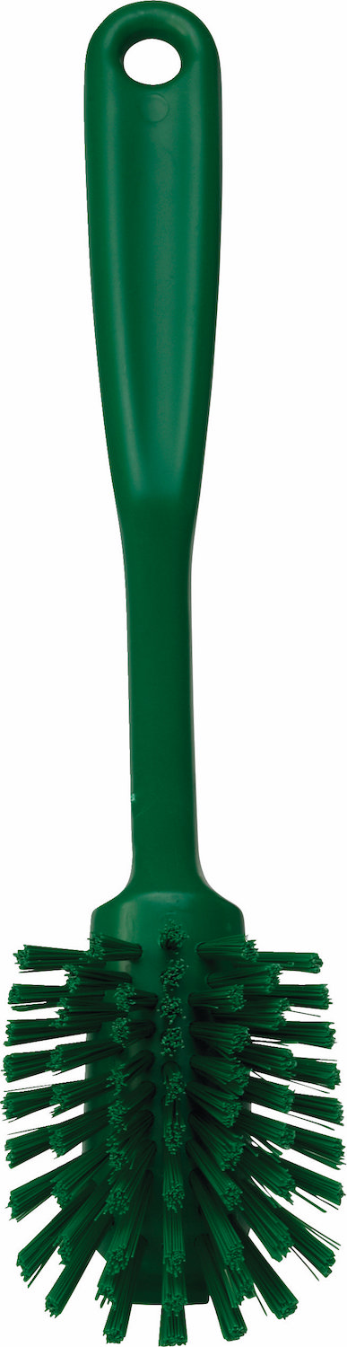 Dish Brush w/Scraping Edge, 280 mm, Medium, Green