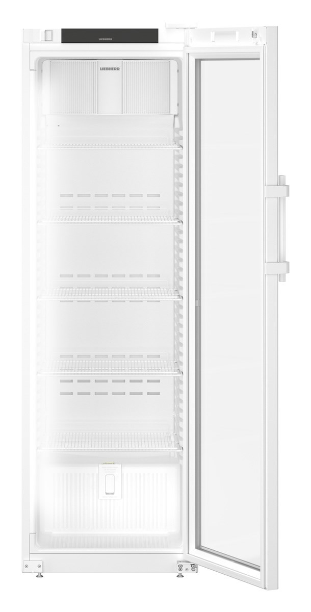 Liebherr SRFvh 4011 laboratory refridgerator, 3 °C ... +16 °C, 297 L, fan-assisted cooling, plastic inner liner, glass door