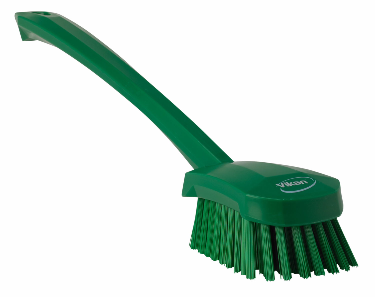 Vikan Washing Brush w/long handle, 415 mm, Hard, Green