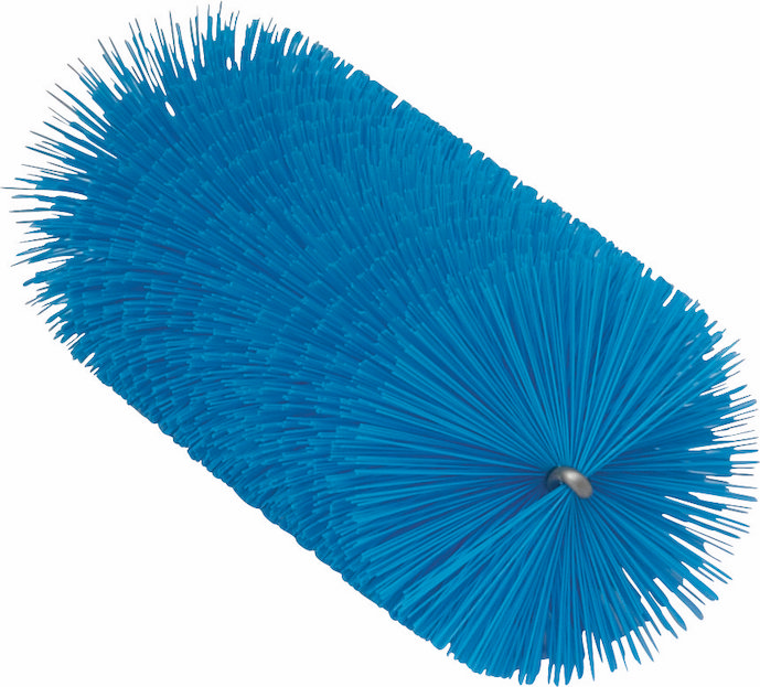 Tube Brush f/flexible handle 53515 or 53525, Ø60 mm, 200 mm, Medium, Blue