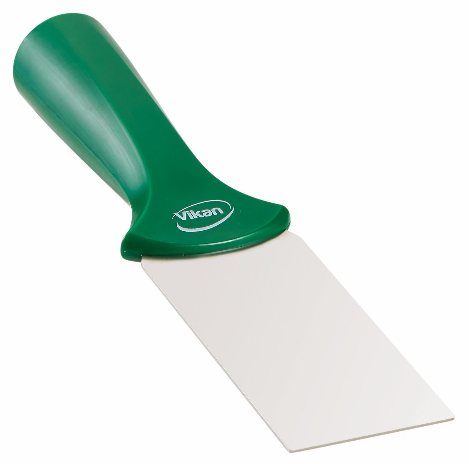 Stainless Steel Scraper with Threaded Handle, 50 mm, Green