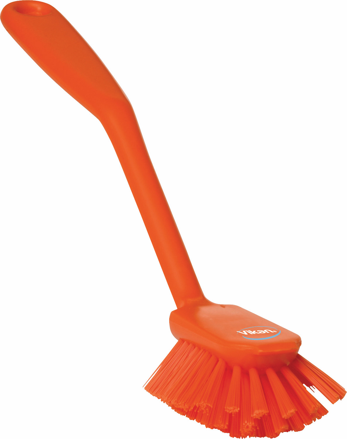 Dish Brush w/Scraping Edge, 280 mm, Medium, Orange