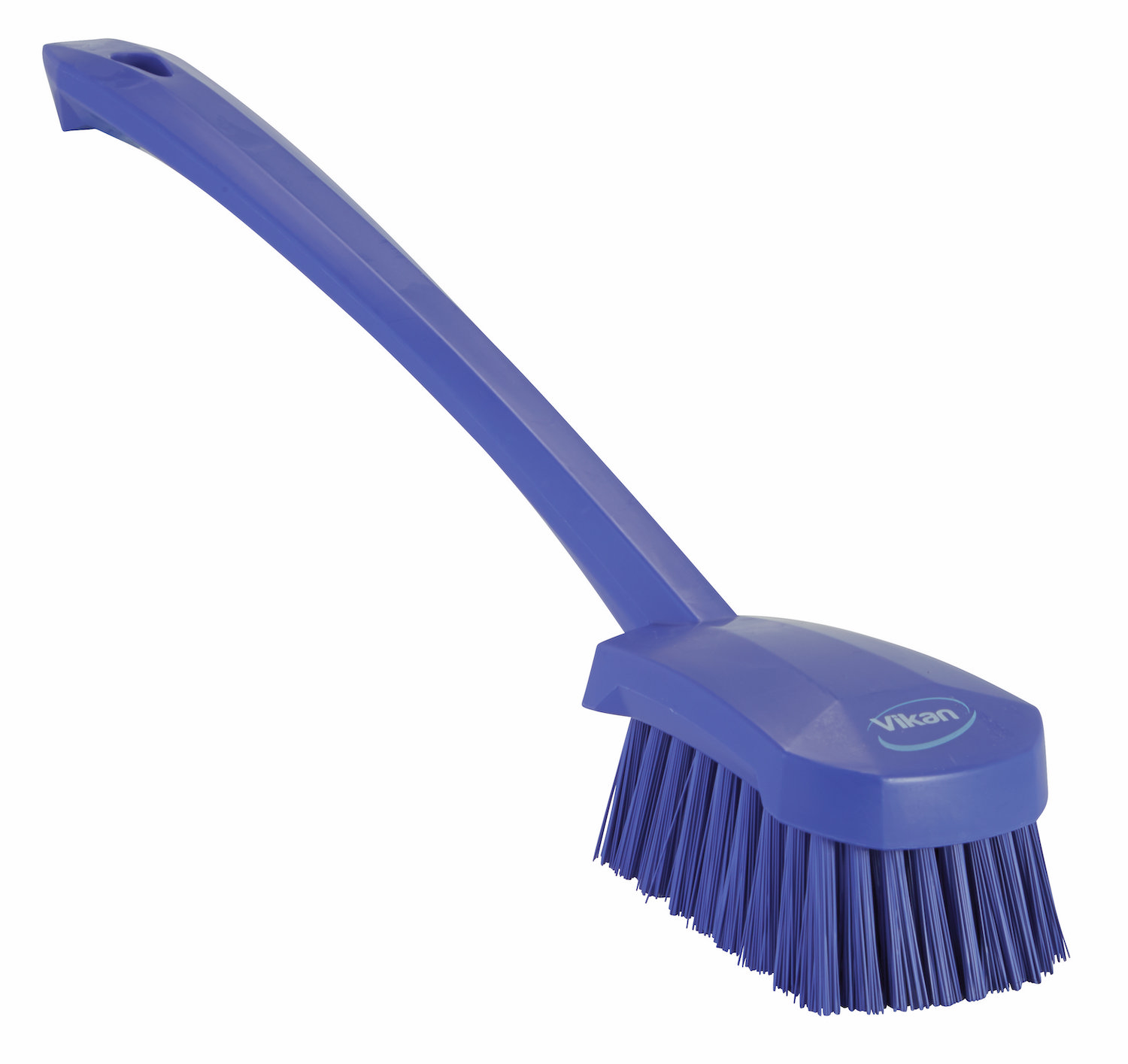 Vikan Washing Brush w/long handle, 415 mm, Hard, Purple