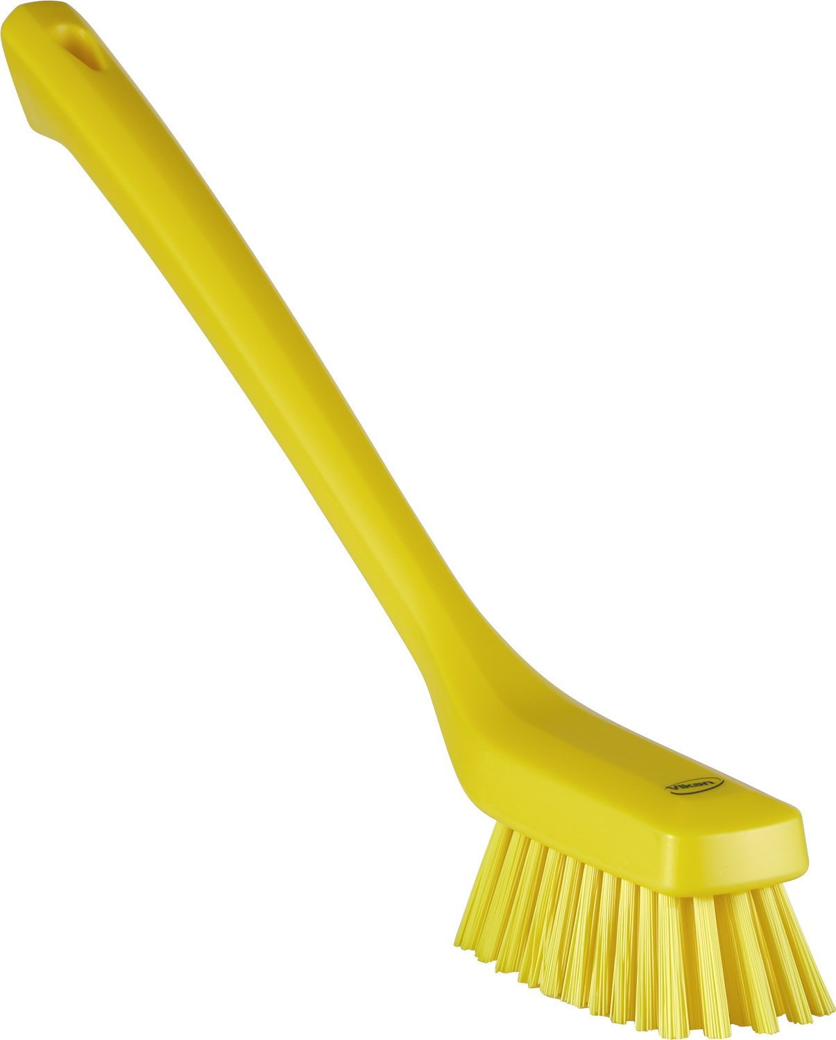 Narrow Cleaning Brush with Long Handle, 420 mm, Hard, Yellow