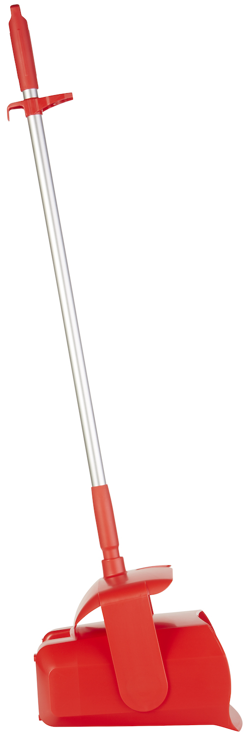 Vikan Dustpan set, closable with broom, 335 mm, Medium, Red