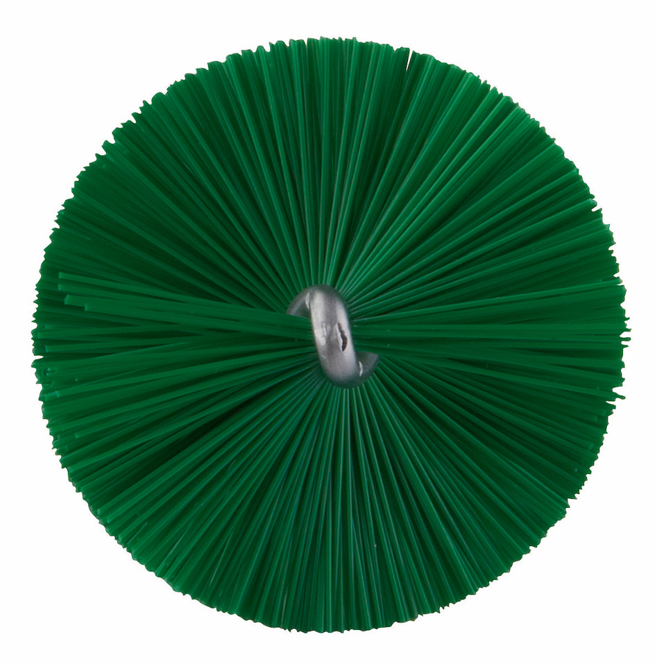 Tube Brush f/flexible handle 53515 or 53525, Ø40 mm, 200 mm, Medium, Green