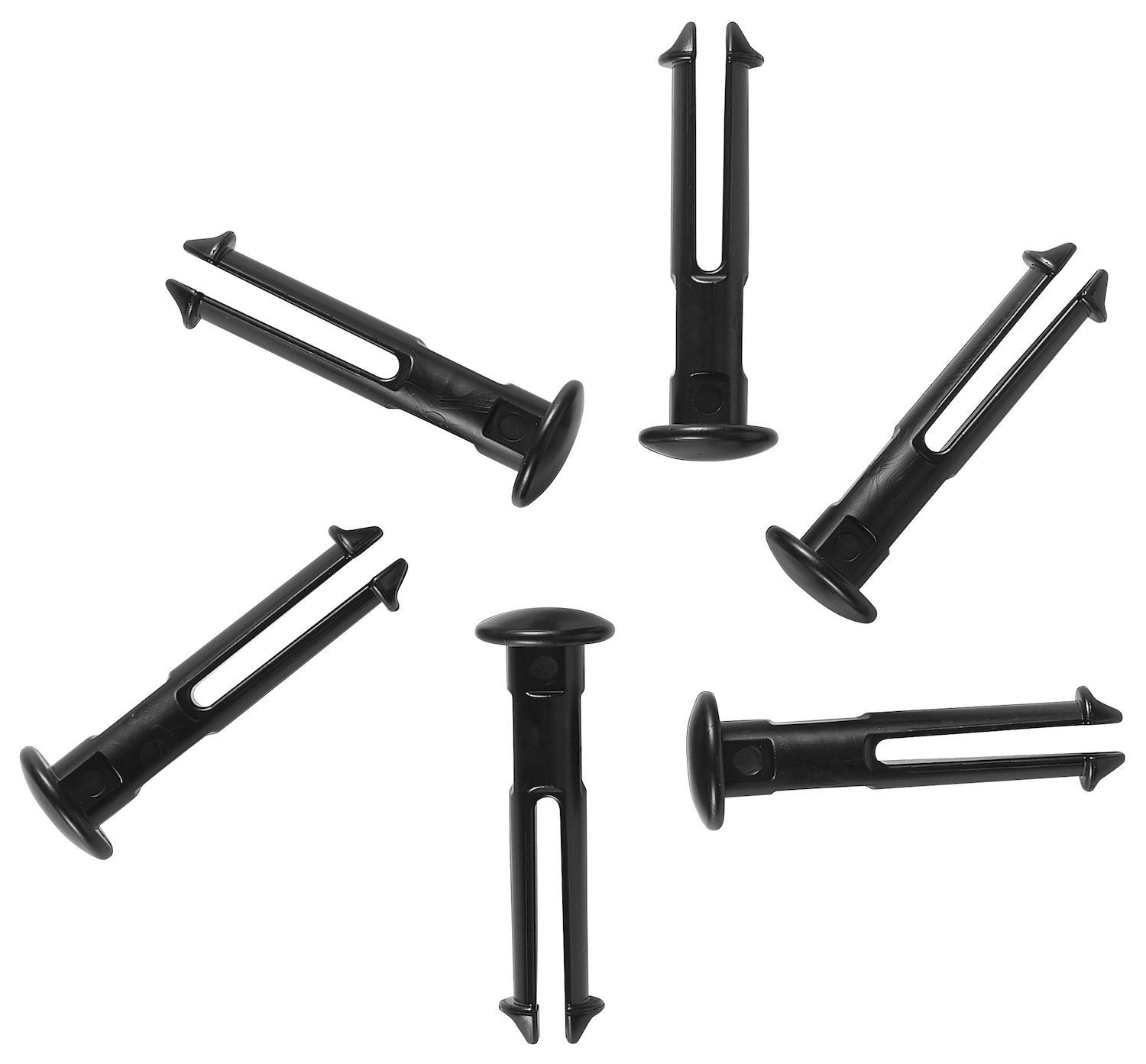 Vikan 6 spare part pins for 1011x & 1013x, Black