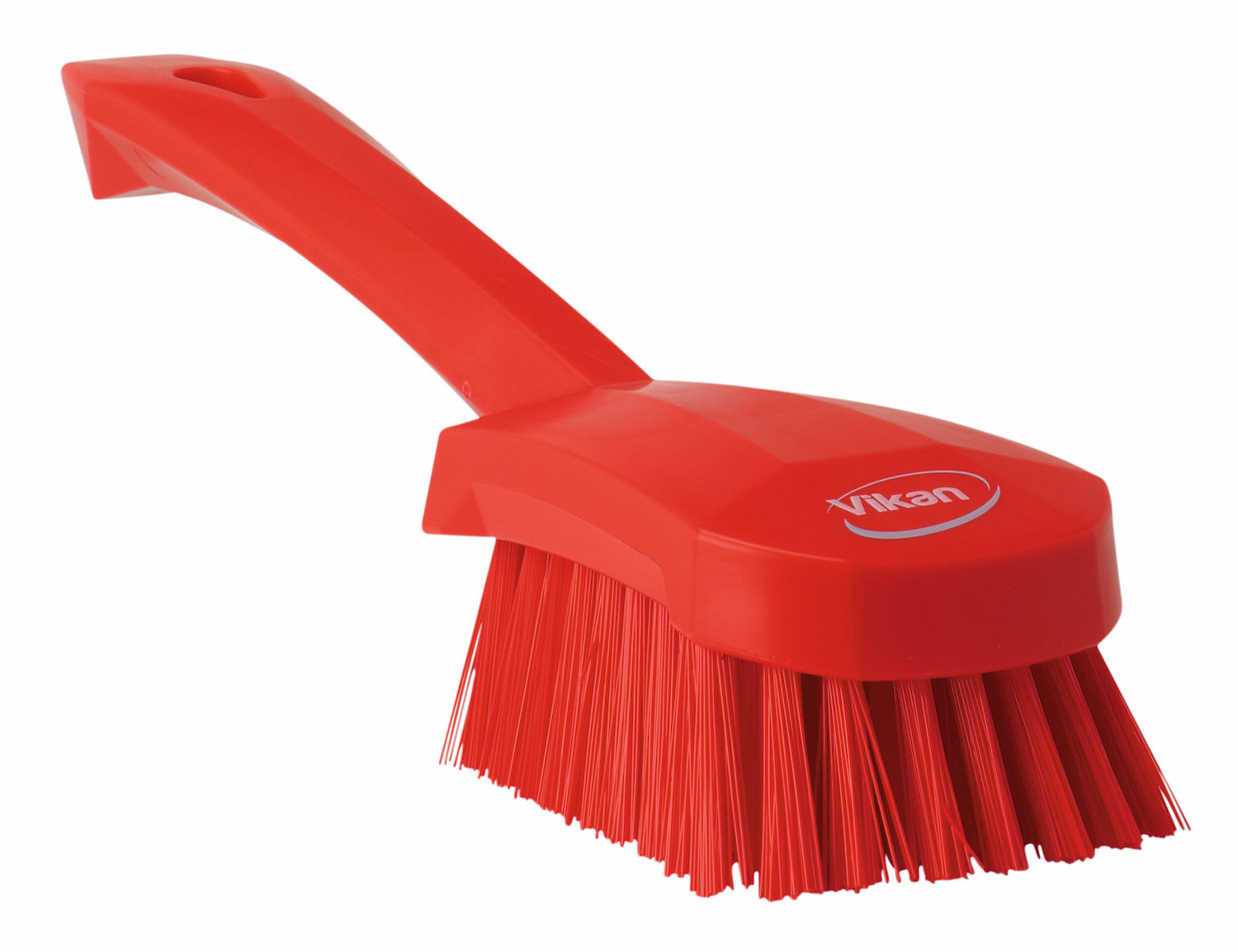 Washing Brush w/short Handle, 270 mm, Hard, Red