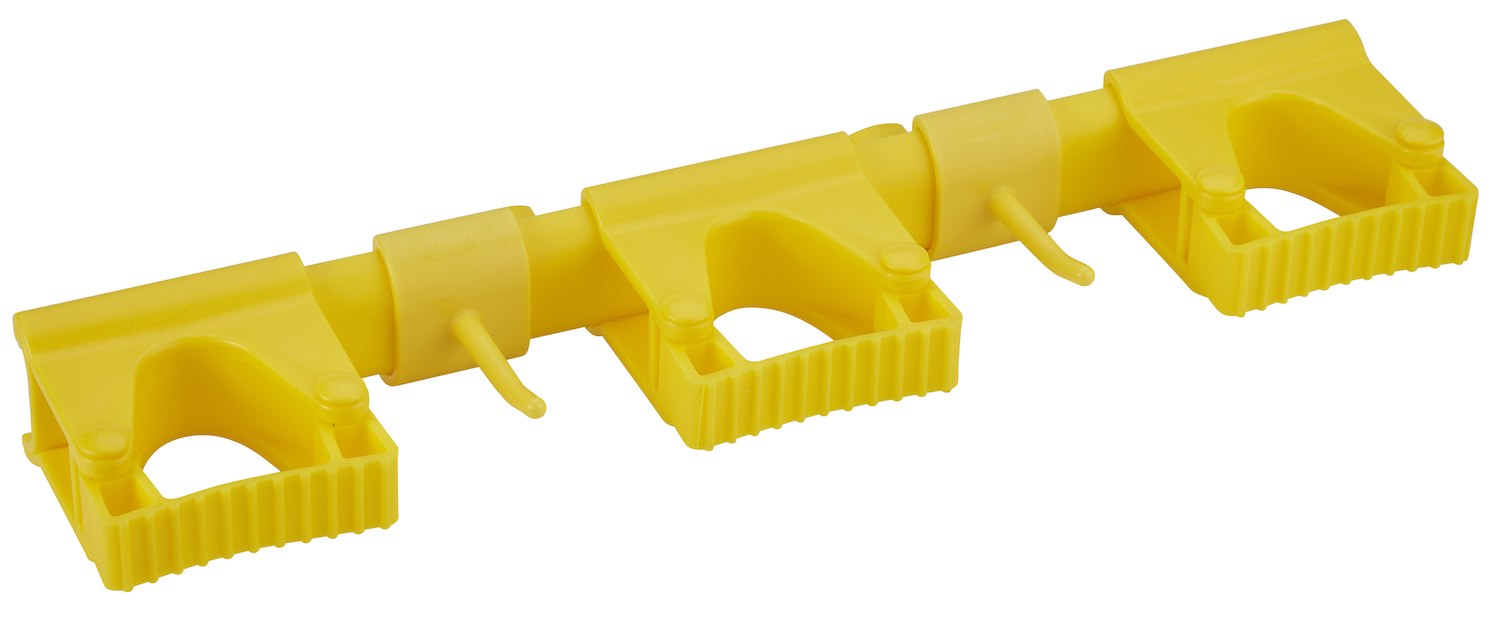 Vikan Hygienic Hi-Flex Wall Bracket System, 420 mm, Yellow