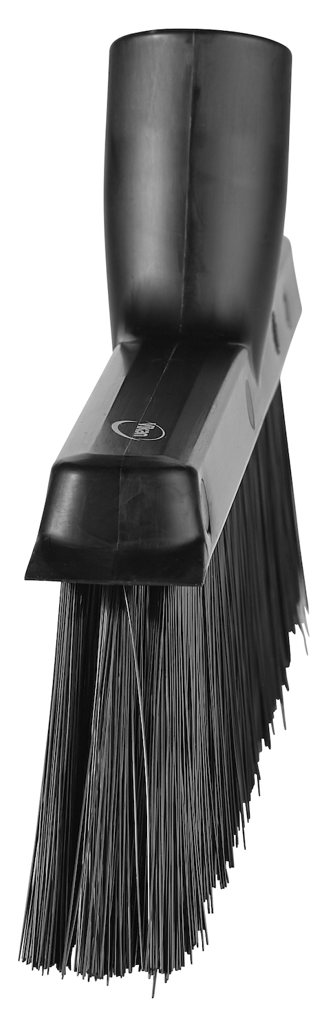 Vikan Dustpan Broom with Angled Thread, 250 mm, Medium, Black